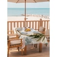 thumbnail image 2 of 52x70 Inch Outdoor Tablecloth with Umbrella Hole Zipper Rectangle White Vintage Rooster Rectangular Tablecloths Outside Waterproof Eucalyptus Leaves Spring Flower Patio Table Cover for Picnic Party, 2 of 8
