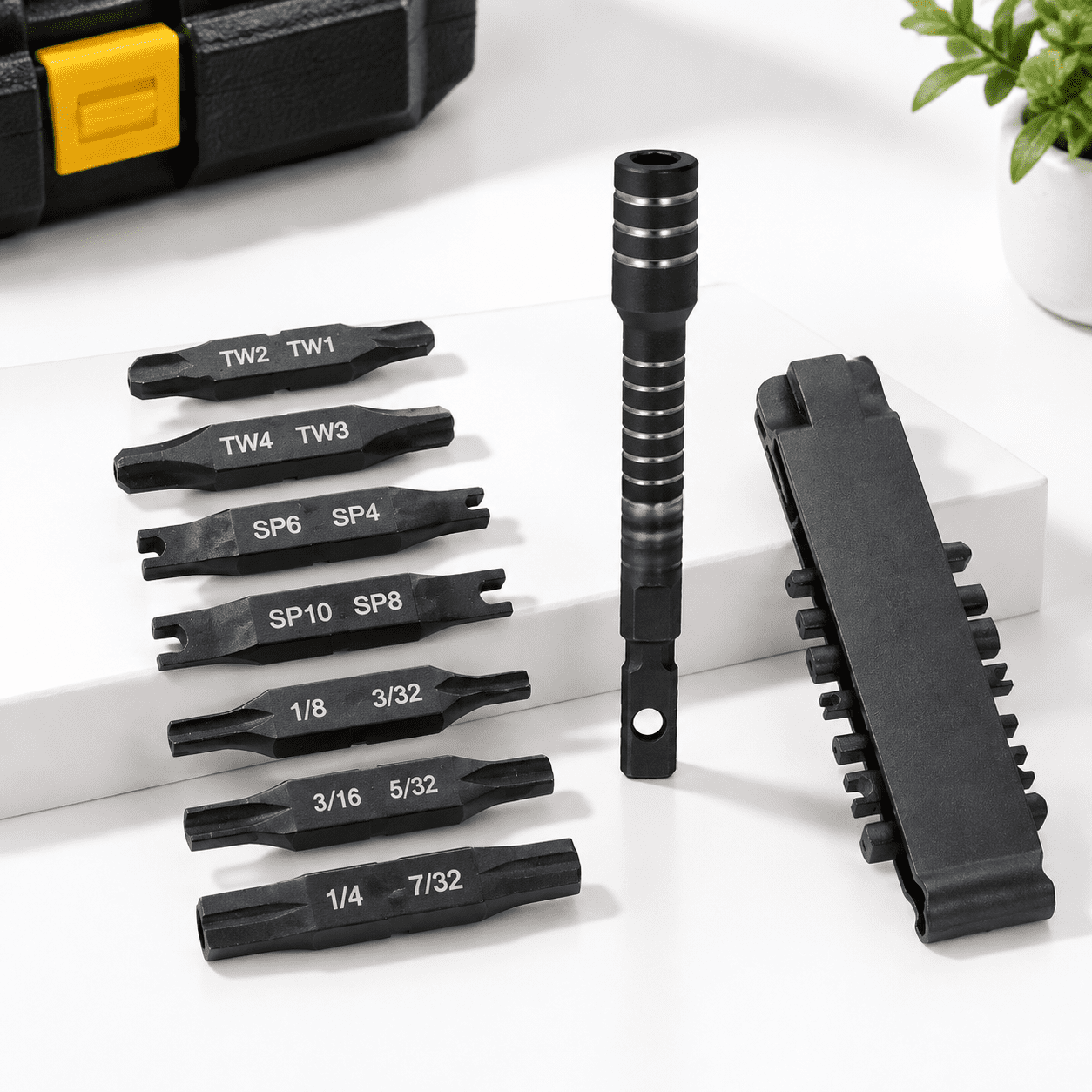 8PC Security Bit Kit Set with Extension Holder S2 Steel Multi-Tool Accessories