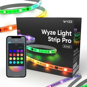 Wyze Light Strip Pro, 32.8ft WiFi LED Lights, Multi-Color Segment Control, 16 Million Colors with App Control and Sync to Music