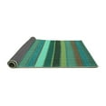 thumbnail image 2 of Ahgly Company Indoor Rectangle Abstract Turquoise Blue Contemporary Area Rugs, 7' x 10', 2 of 4
