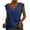 Blue, variant on Idoravan Tank Tops for Women Womens Solid Color Cap Sleeve Blouses T-Shirt Casual Loose Fit Basic Shirts Tank Tops