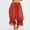 Red, variant on Tawop Black Pants for Women Womens Pajama Pants Fashion Lace Sleepwear Drawstring Lounge Pajamas Pants L