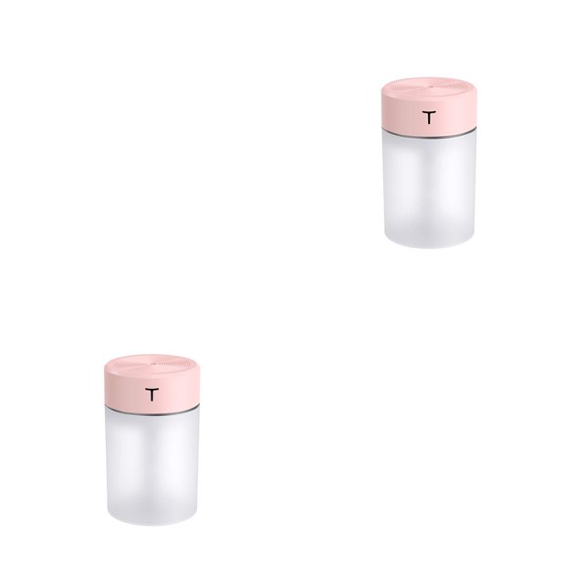Naiovety Mini humidificador ambientador difusor de Aroma 360ML rociador de niebla operación Simple accesorios para el hogar suministros para el Rosa 2piezas
