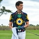 thumbnail image 3 of Balery Colorful Mexican Flower Camisa Polo de Hombre con Estampado, de Manga Corta y Tejido Medio, Camisa Tipo Golf Polo-Small, 3 of 6