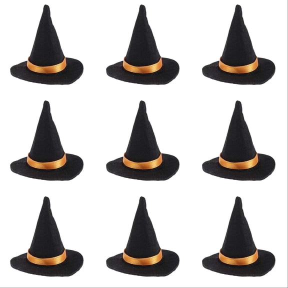 Mini Witch Hat 10/20 Pcs Colorful Small Witches Hats for Crafts Halloween Party Decor, Festive Table Supplies and Craft Accessories
