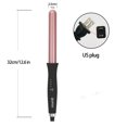 thumbnail image 4 of QHDJE adjustable temperature rotatable power cord curling wand, constant temperature hair care, professional 25mm/1inch curling iron with a pair of clip , 1 glove, 4 of 10