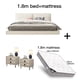 thumbnail image 1 of Leather Beds Minimalist Home Furniture Queen Bed Frame Small Apartment 150 Nordic Bedroom Set My Lux Decor Round, 1 of 15