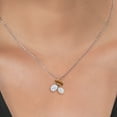 thumbnail image 3 of Gem Stone King 925 Silver and 10K Yellow Gold Brown Tiger Eye and White Moissanite Pendant Necklace for Women (2.65 Cttw, Oval 8X6MM, 7X5MM and 6X4MM, Gemstone, with 18 inch Chain), 3 of 4