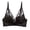 Black, variant on Lace Triangle Bra for Women Wireless Seamless Push-up Breathable Thin Straps Solid Colors Natural Shape