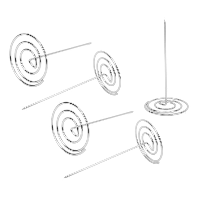 Soporte Para Recibos De Cocina, Husillo De Verificación Reciclable Anticorrosión Resistente Al Desgaste, Para Oficina Y Cocina, 5 Uds.