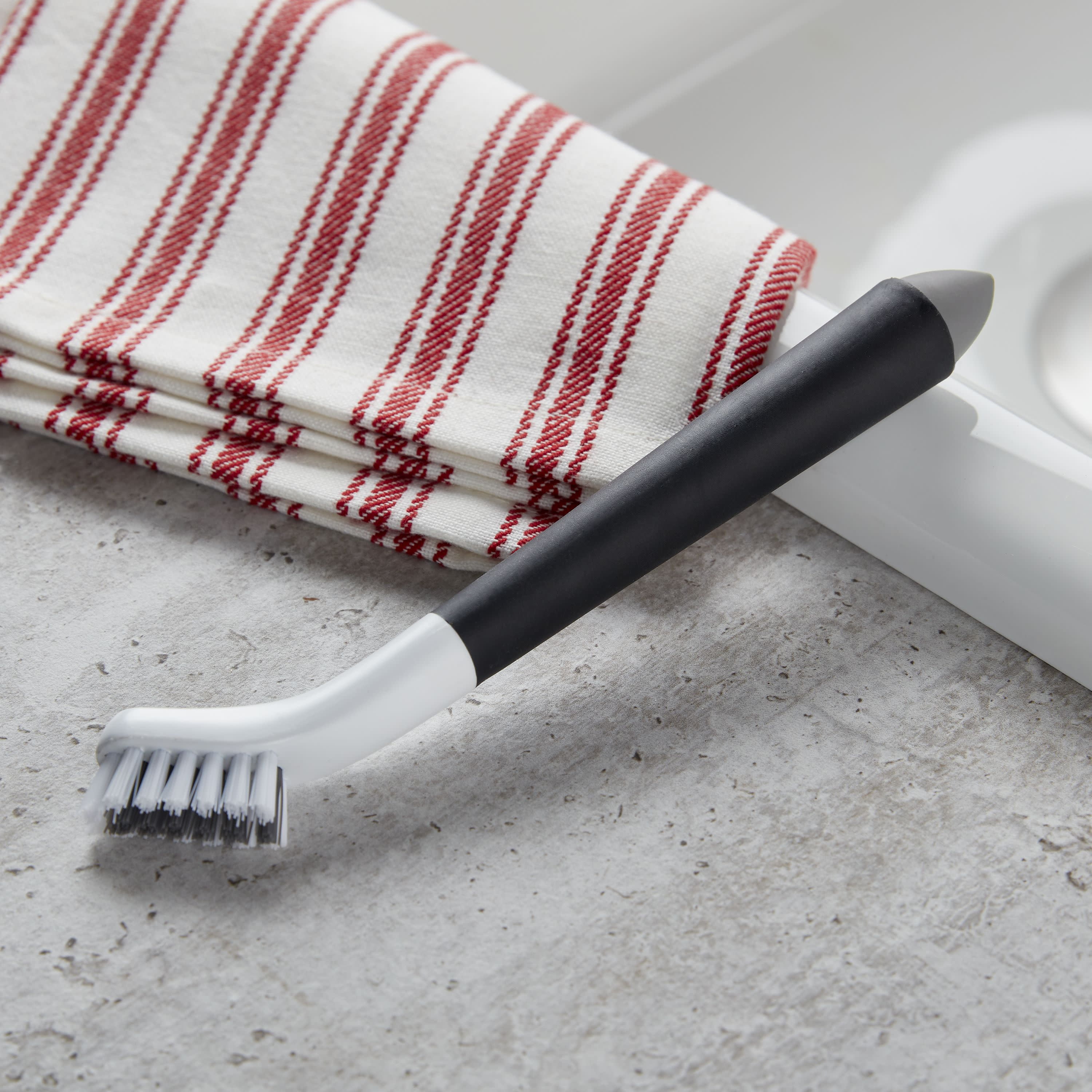 KitchenAid 2-Piece Dish Brush and Gadget Cleaning Brush, Black
