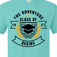 thumbnail image 4 of Inktastic Class of 2027 the Adventure Begins with Graduation Cap T-Shirt, 4 of 5