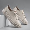 thumbnail image 5 of Men's Low-Top Lace-Up Casual Sneakers Flat Sole Stitched Detail Comfort Walking Shoes for Daily Commute, 5 of 7