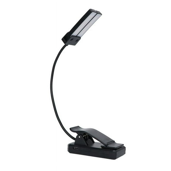 Double-Headed Rechargeable, Portable Music Stand Light, Clip-on Music Stand Light, Eye Care Book Light