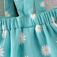 thumbnail image 7 of Odeerbi 6M-4Y Toddler Girls Cotton Outfits Rib Knit Long Sleeve Tops with Daisy Print Suspender Skirt Two-piece Set Solid Color Floral Skirt Set Toddler Girls Clothes, 7 of 7