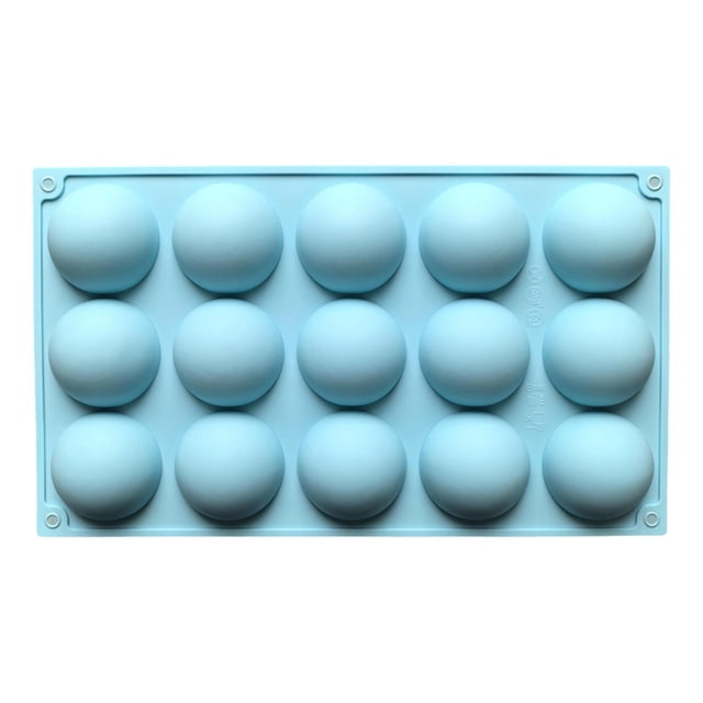 Lunxisen 4 Pcs Silicone Baking Tray for Light Cake French Dessert Kitchen Baking Semi-circular Pastry Mold