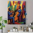 thumbnail image 4 of Jazz Musicians Abstract Canvas Painting/Wall Art， Perfect for Decorating Living Room， Bedroom， Office， Music Room， Study Room， Dining Room， Hallway， Bar， Cafe， Hotel， Restaurant and Apartment., 4 of 8