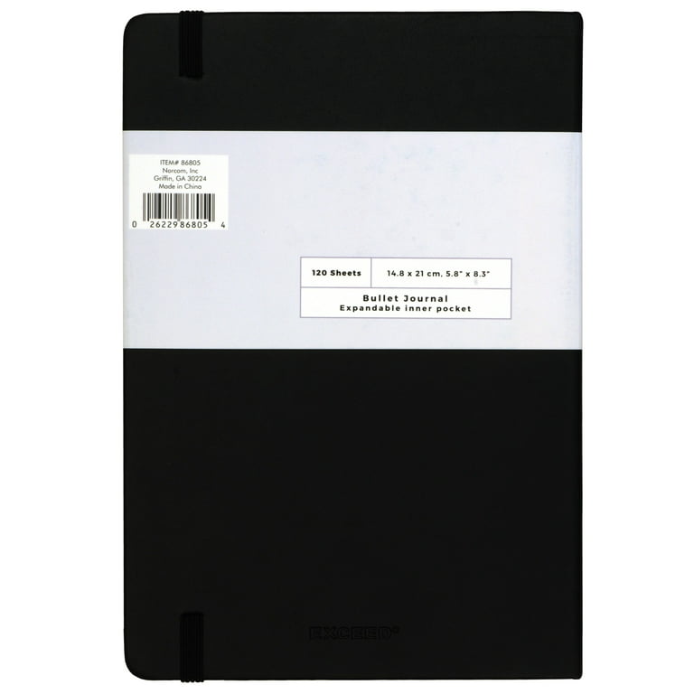  Black Notebook, 100 Lined Pages, 8x11.5 Black Paper: Black  Paper Journal - College Ruled