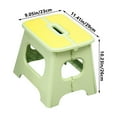 thumbnail image 3 of Foldable Portable Stool 11.4x10.2x9in Lightweight Plastic Low Chair for Outdoor Camping Picnic Home, Compact Travel Seat with Anti Slip Base Comfortable Ergonomic Sitting Easy Storage Furniture, 3 of 6