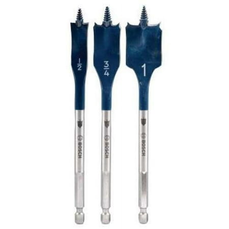 UPC: 0000346388497 | Bosch Tool Corporation DAREDEVIL 3 PC SPADE BITSET CL – 1 EA (114-DSB5003)