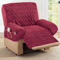 thumbnail image 1 of Housse Extensible Matelassée en Forme de Losange 2024 pour Fauteuil Inclinable avec Poches de Rangement et Sangles Élastiques - Protège-Meubles Fauteuil Inclinable Chocolat, 1 of 3