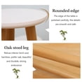 thumbnail image 3 of Small Round Table Tall Plant Holder Solid Wood Simple And Modern Style The Balcony Is Succulent Landing Flower Stand, 3 of 6