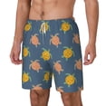 thumbnail image 2 of Uemuo Cute Turtle Pattern Mens Swim Trunks Quick Dry Board Shorts with Mesh Lining, Stretch Beach Shorts Quick Dry No-Chafing Board Shorts-XX-Large, 2 of 9