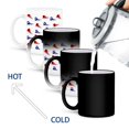 thumbnail image 4 of 3dRose, Image of Cute Hi Top Red And Blue Sneaker Toss Pattern, 11oz Magic Transforming Mug, 4 of 8