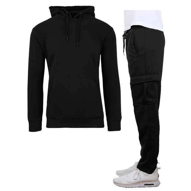 linear fleece jogger set