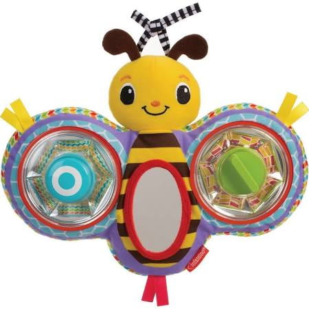 Infantino Squeak & Peak Bumble Bee Mirror Pal Toy