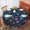 Football And Rugby-1, variant on Football and Basketball White Pattern Round Tablecloth 70"x70", Wrinkle Resistant Wipeable Table Cover for Kitchen Dining Room Picnic Patio and Party