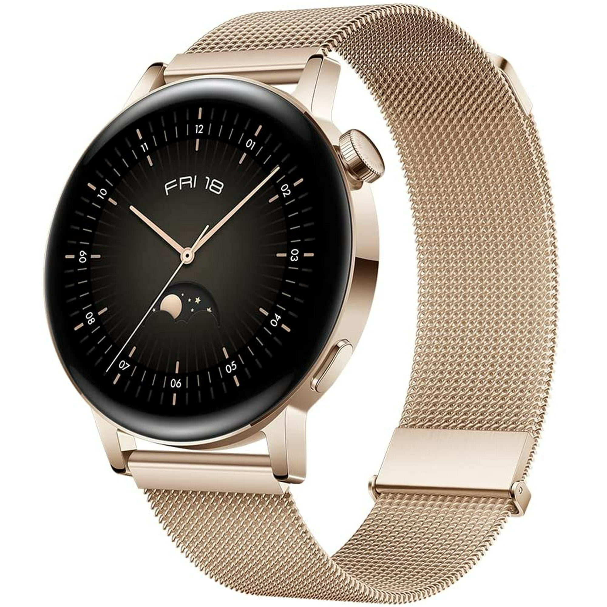HUAWEI Watch GT 3 42mm Light Gold Strap SpO2 Heart Rate Tracking Bluetooth Calling Walmart