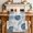 Lake Blue, variant on Blue Coastal Table Runner 72 Inches, Shell Starfish Coral Nautical Summer Beach Bed Runner Dresser Scarves Tabletop for Indoor Outdoor Parties/Ceremony/Banquet, 16" x 72"