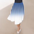 thumbnail image 3 of ameIAEA Women A-Line High Waist Midi Skirt Color Block Ruffle Flowy Skirts 2024 Fall Trendy Skirt, 3 of 6