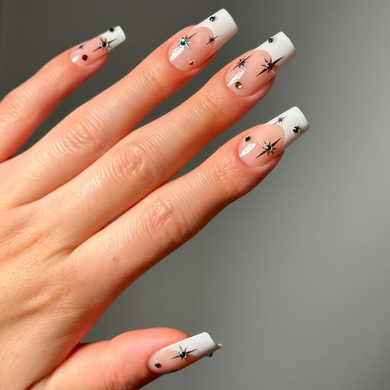 Salon Perfect Nail Art Stickers, 3D Gel Effect, Starburst, 1