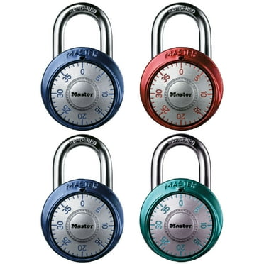 Master Lock Aluminum 48 mm (1-7/8 in) Combination Lock, 19 mm (3/4 in) shackle