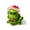 Clara the Frog, variant on STPgoods Clara the Frog Handmade Ceramic Figurine 2.4x2.8" (6x7 cm) Hand-Painted Sculpture Home Decor Tabletop Ceramic Frog, Green and Red