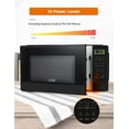 thumbnail image 3 of Commercial Chef 1.1 Cu Ft Microwave with 10 Power Levels, Small Microwave with Push Button, 1000W Countertop Microwave, 3 of 7
