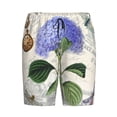 thumbnail image 4 of Fotbe Vintage Flower Pajama Shorts for Men, Men's Pajama Bottoms, Sleepwear,Short Pajama Pants-Small, 4 of 9