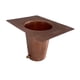 thumbnail image 4 of Adaptador de cadena para canaletas de lluvia, accesorio de construcción resistente para bajantes. Cobre, 4 of 9