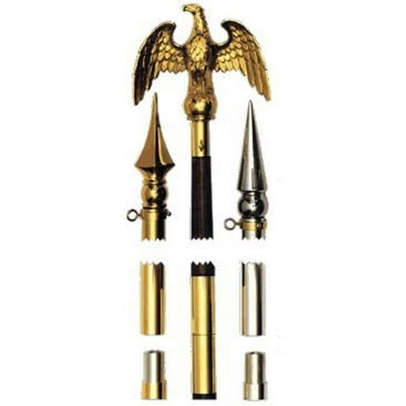 Annin Flagmakers 551750 7 ft. X 1-.25 in. Oak Flagpole with Brass Joint