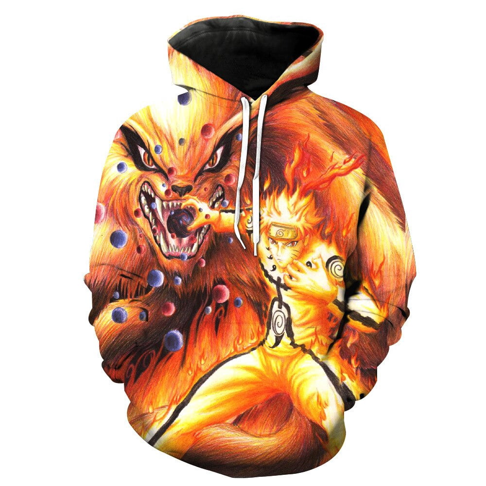 Naruto Anime Cartoon Hoodie Uzumaki Naruto Cosplay Akatsuki Uchiha ...