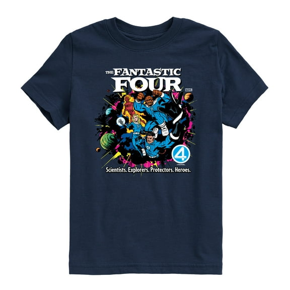 Fantastic Four - Fantatic Four Galactus Cover - Youth Boys Short Sleeve Graphic T-Shirt