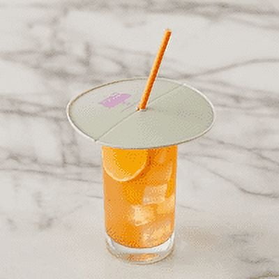 Silicone Clear Grey Beverage Cover