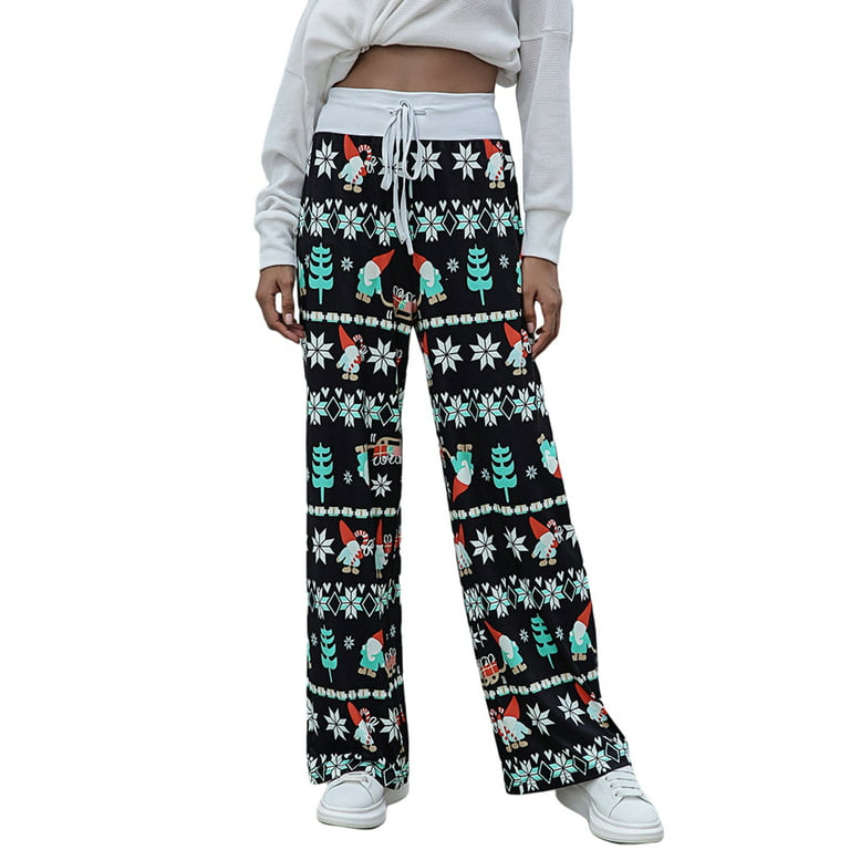 Velocity Christmas Plush Pajama Pants Soft Fuzzy Pajama Bottoms for Women  Pj Fleece Lounge Pants