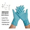 thumbnail image 2 of Gemini - 5 Mils Disposable Gloves – Blue Nitrile Vinyl Blend Glove, Latex Free - 1000 PCS XL, 2 of 8