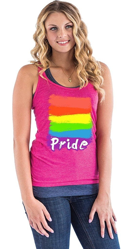 Pride Neon Rainbow Women's Racerback 