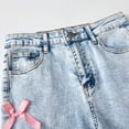 thumbnail image 5 of Girls Ripped Jeans Teen Girls Baggy Jeans Kids Wide Leg Button High Waist Denim Pants Comfort Loose Vintage Y2K Straight Leg Jeans, 5 of 6