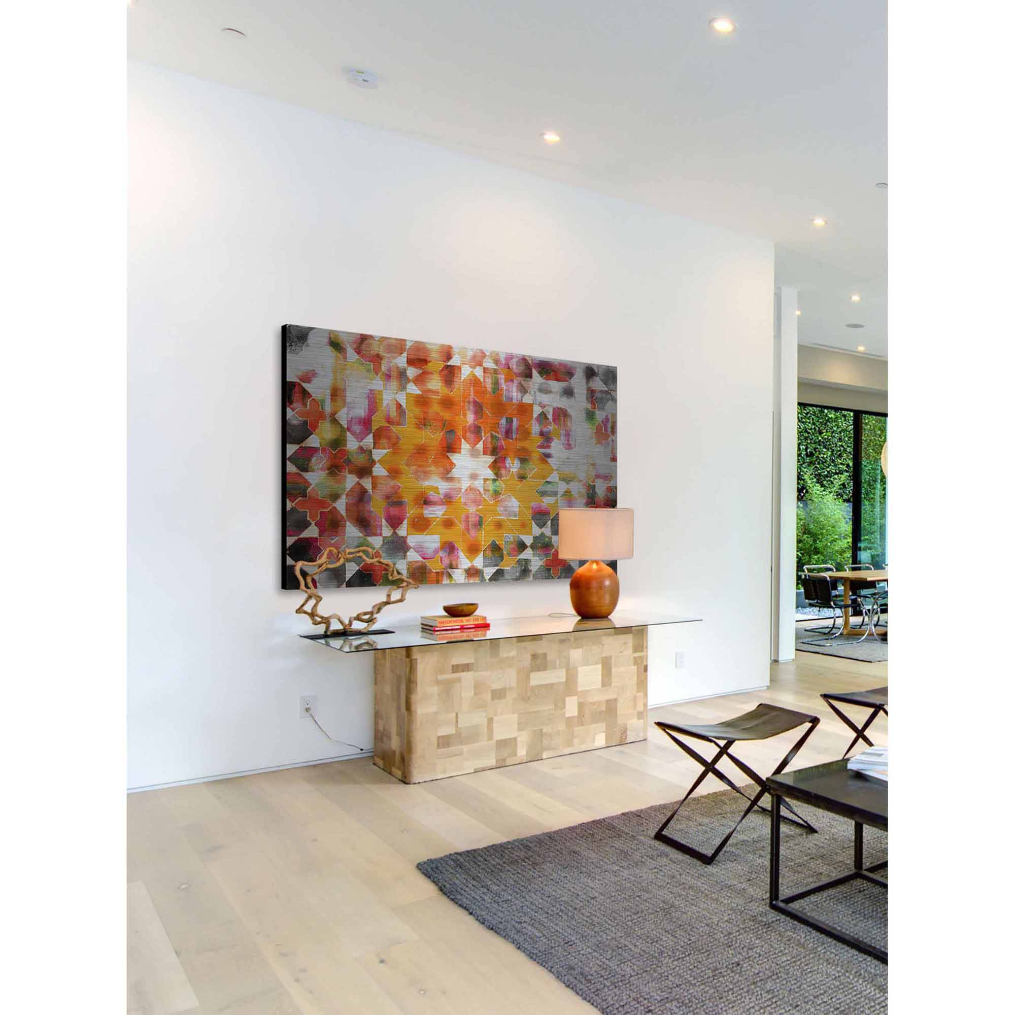 Parvez Taj Zinn Art Print on Brushed Aluminum