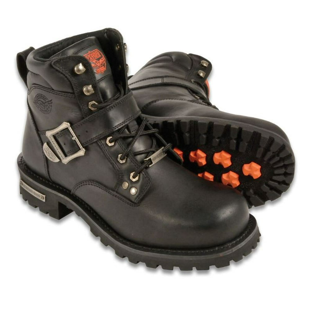 Milwaukee Mens Side Buckle Boots BlackRegular